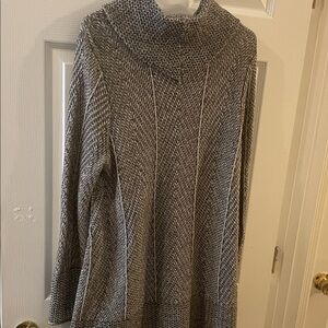 JEANNE PIERRE XL Gray Turtleneck Sweater